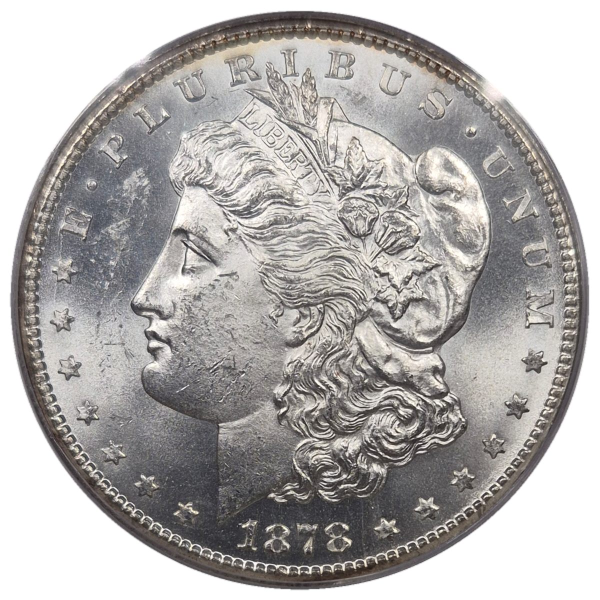 1878-CC-$1-Morgan-Dollar-#3---Not-In-A-Fake-TPG-Holder!